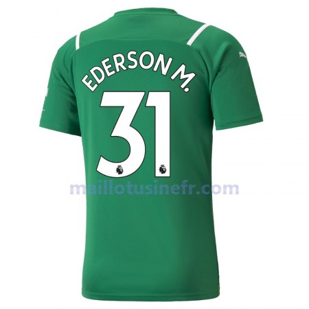 Maillot de Foot Manchester City Ederson 31 Extérieur Gardien 2021-22